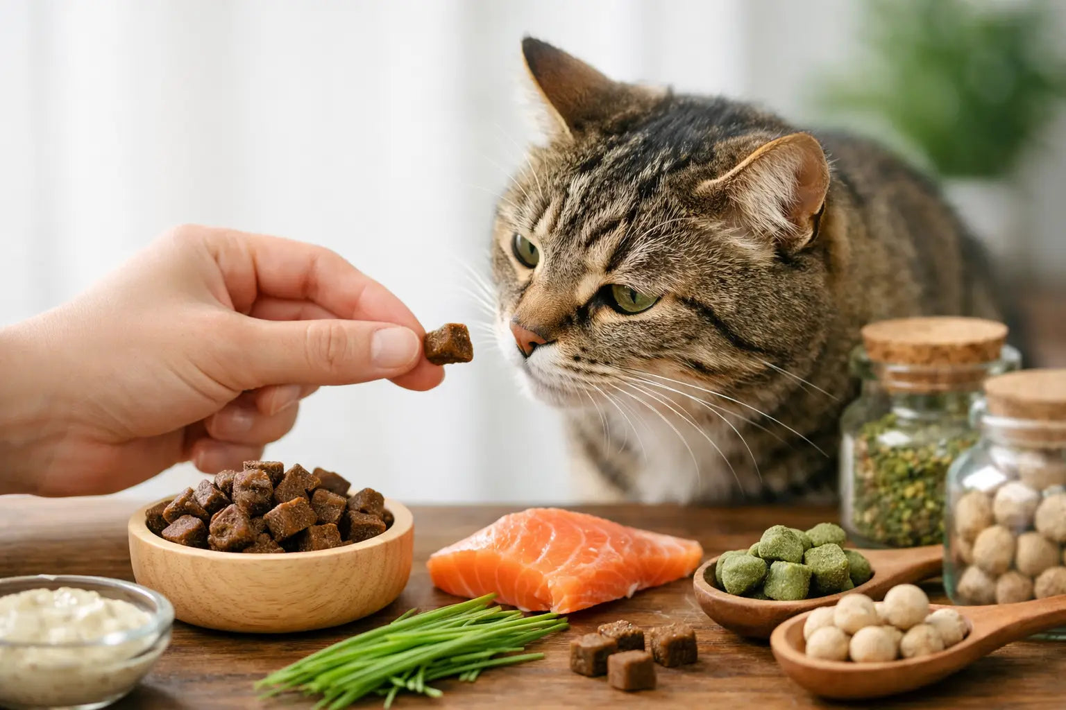 Como escolher petiscos funcionais para gatos
