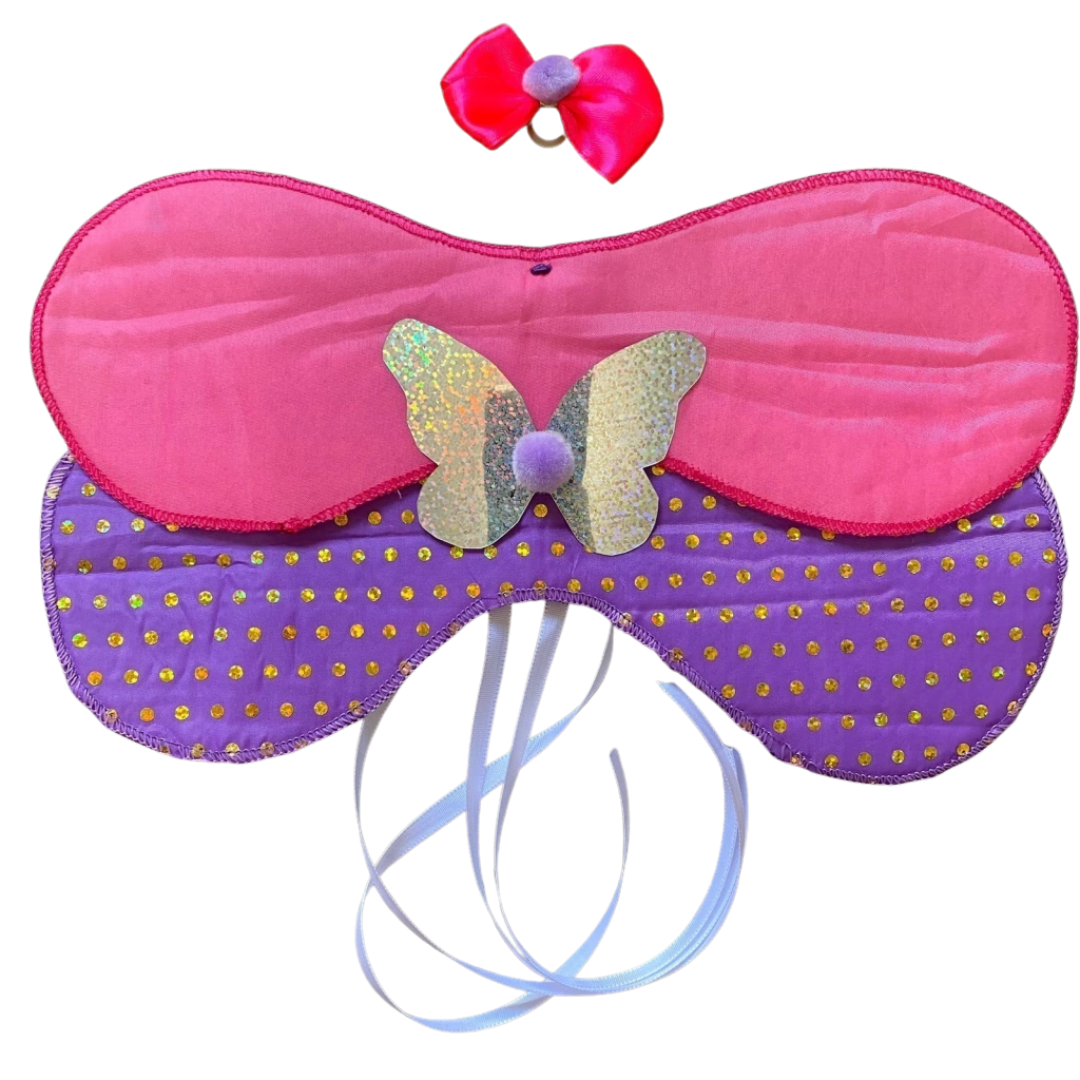 Fantasia Borboleta Asa + Laço