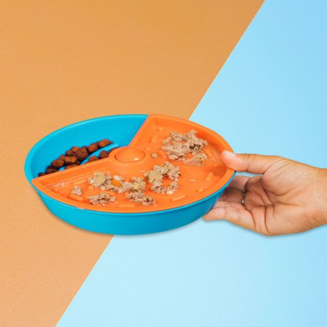 Gira Gira - U - Azul e Laranja - Comedouro - Petiko