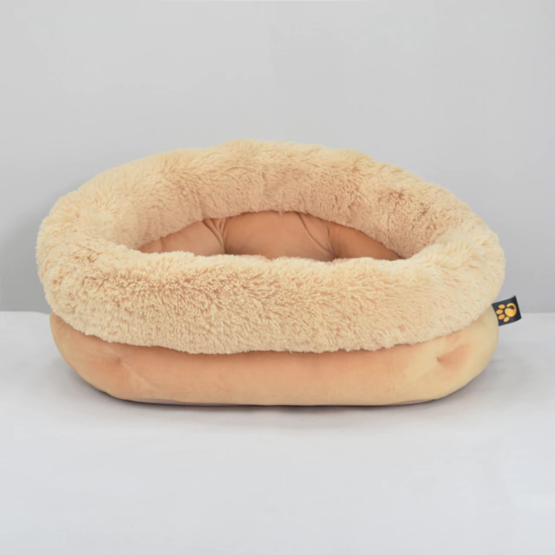 CAMA PET REDONDA BORDA PELUCIA