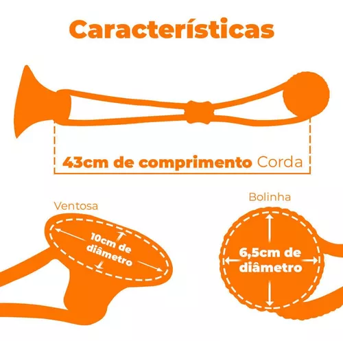 Brinquedo Puxador com Ventosa e Bola