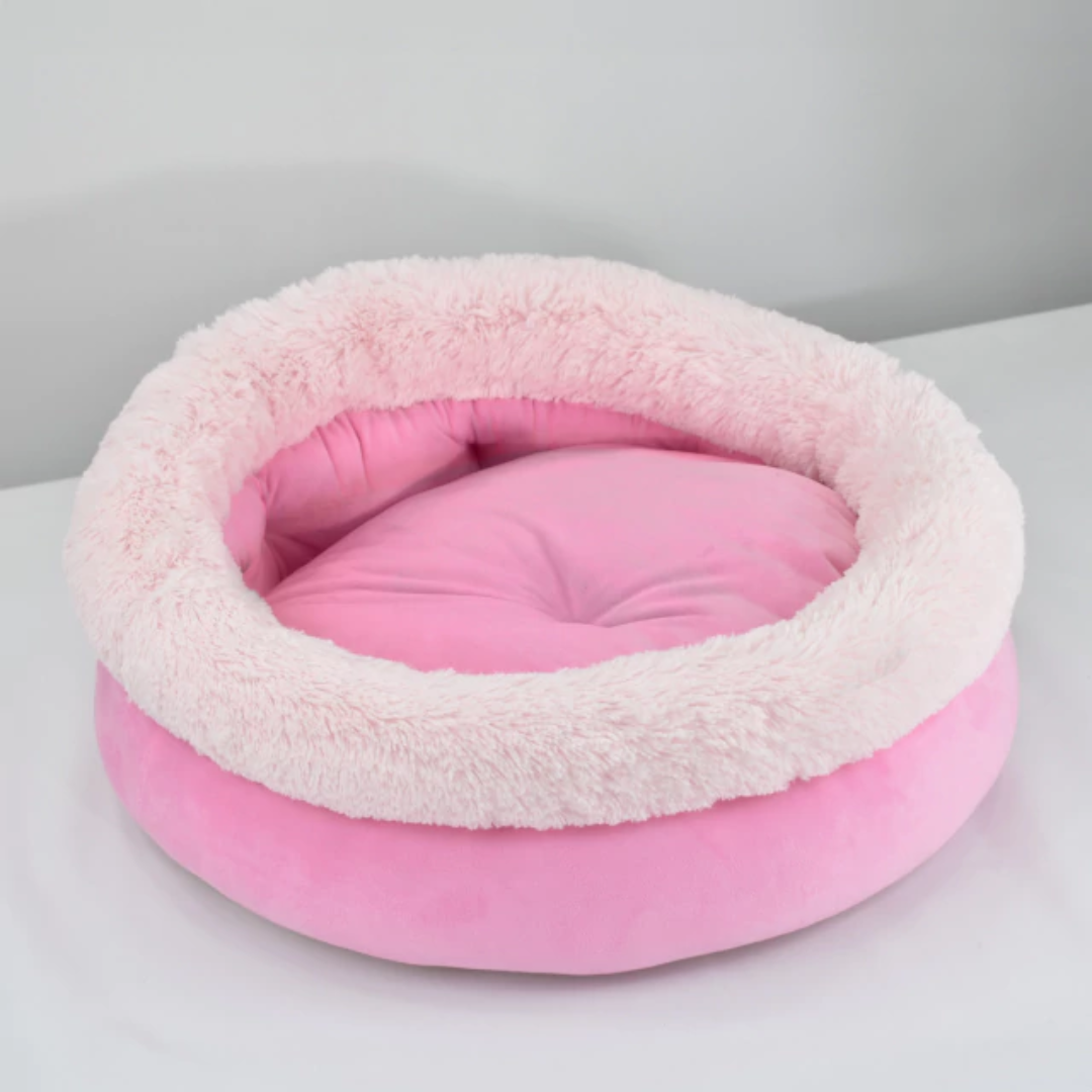 CAMA PET REDONDA BORDA PELUCIA