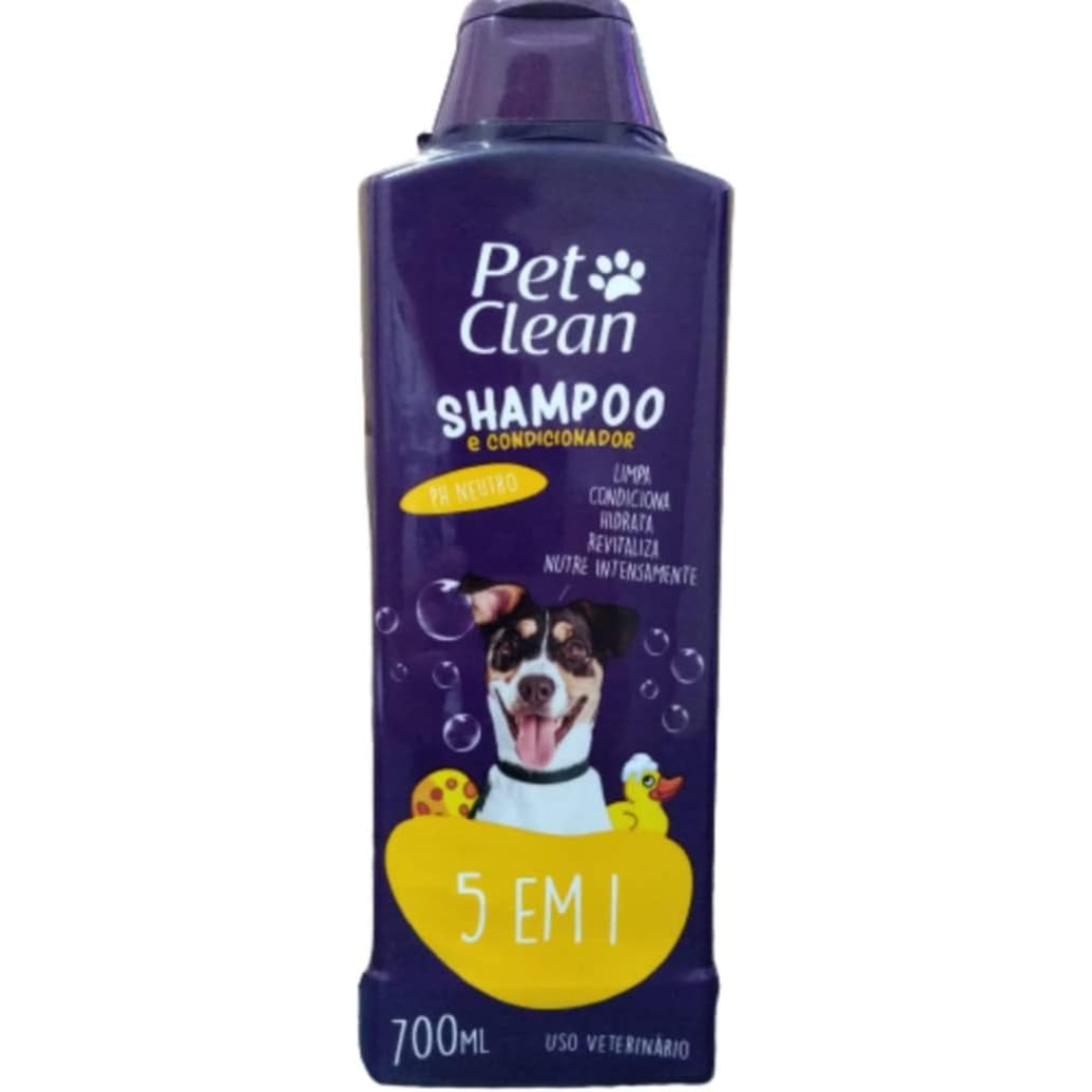 Shampoo e Condicionador 5 em 1 Pet Clean