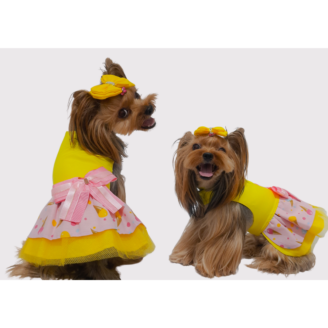 Vestido Sorvetinho Amarelo