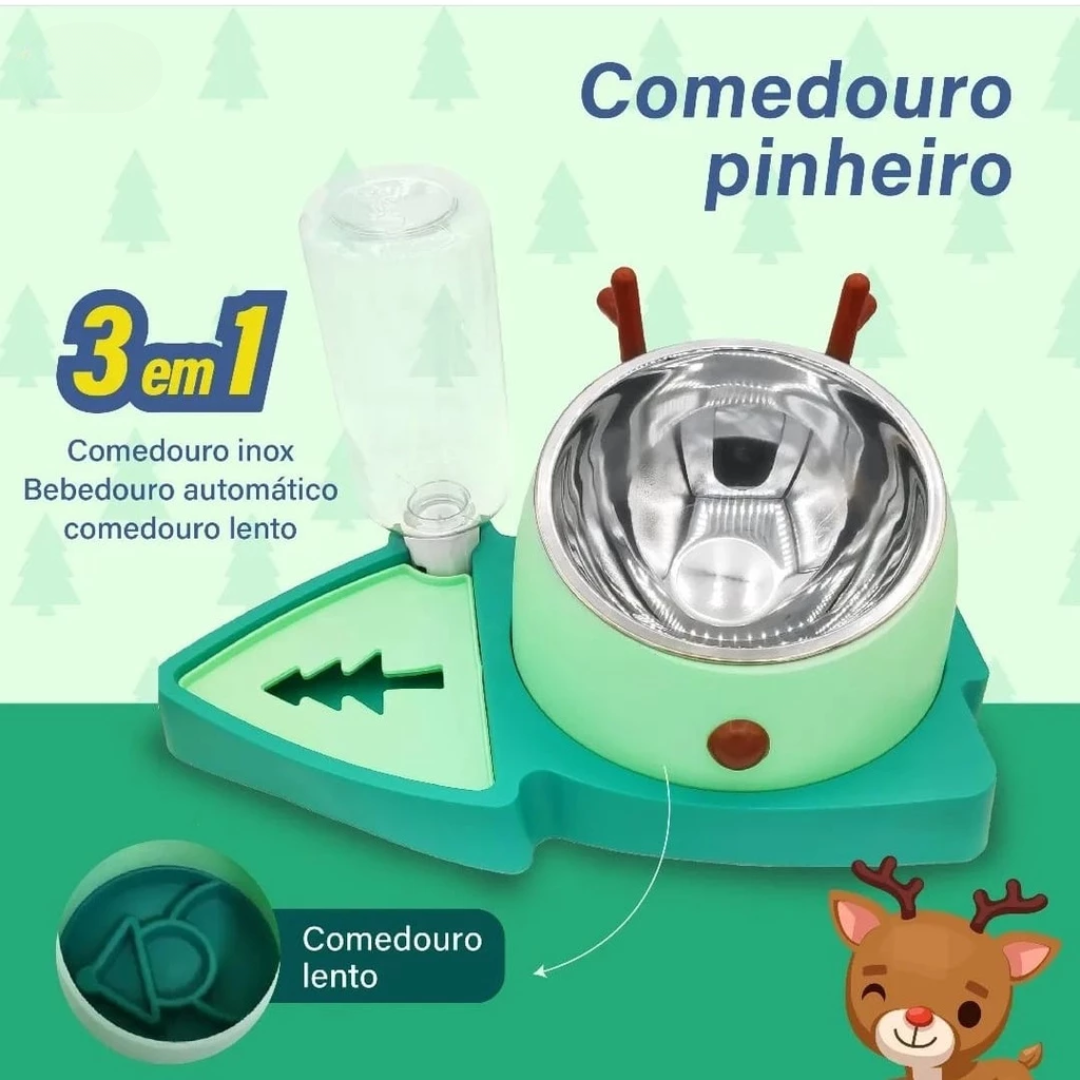 Comedouro e Bebedouro Pinheiro