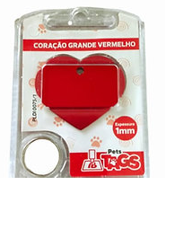 Tags Personalizado Coração Grande