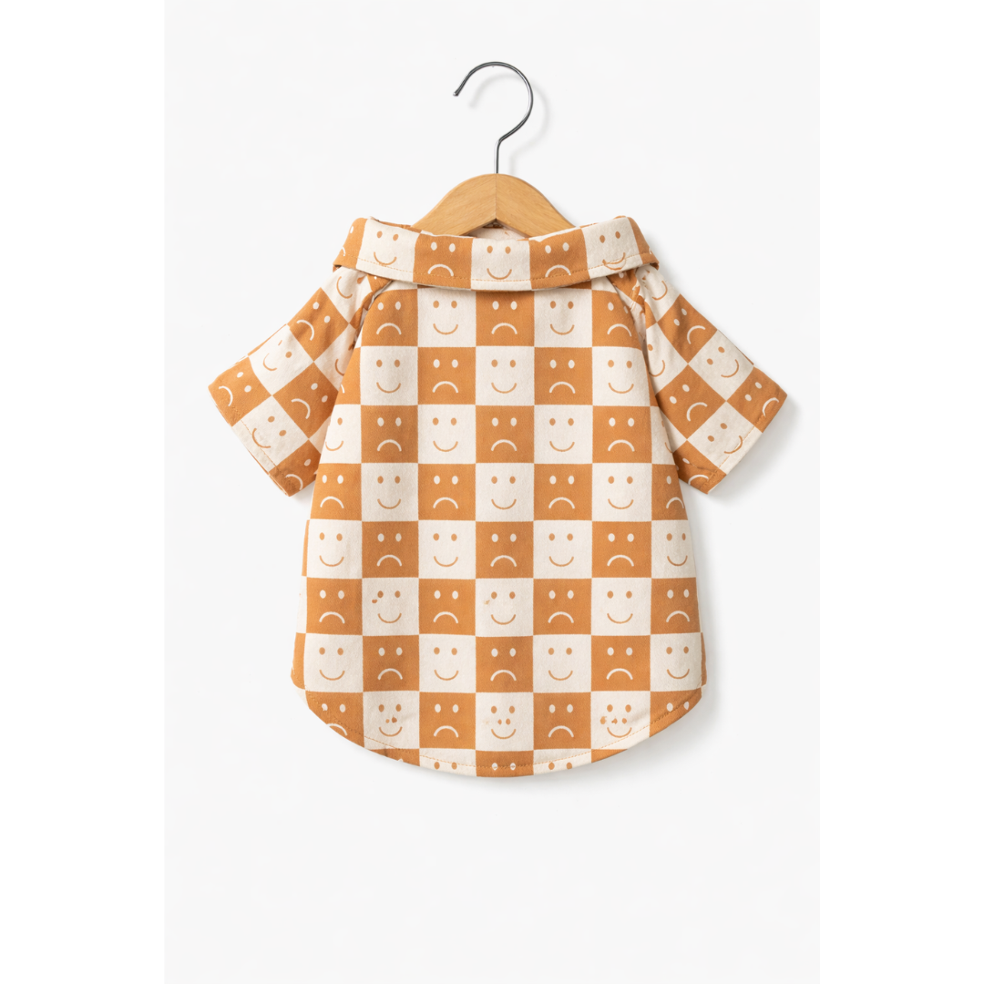 Camisa Marrom Xadrez