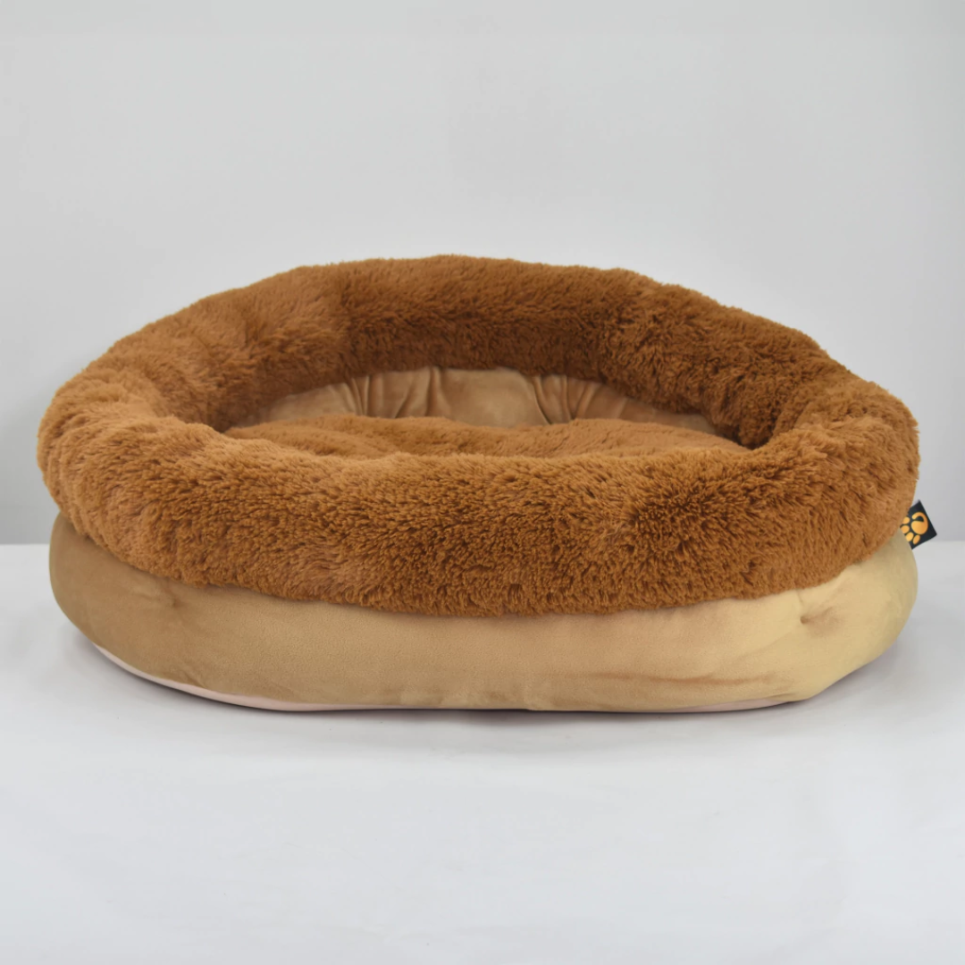 CAMA PET REDONDA BORDA PELUCIA