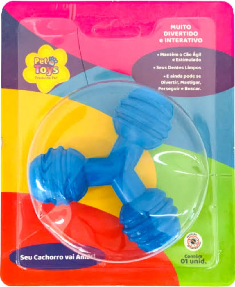 Mordedor Borracha Maciça Triangulo Cães
