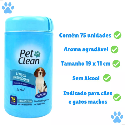 Lenço Umedecido Macho 75 UND