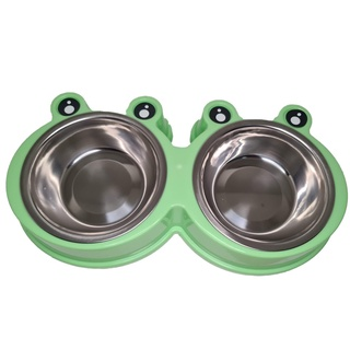 Comedouro Duplo Inox Pet