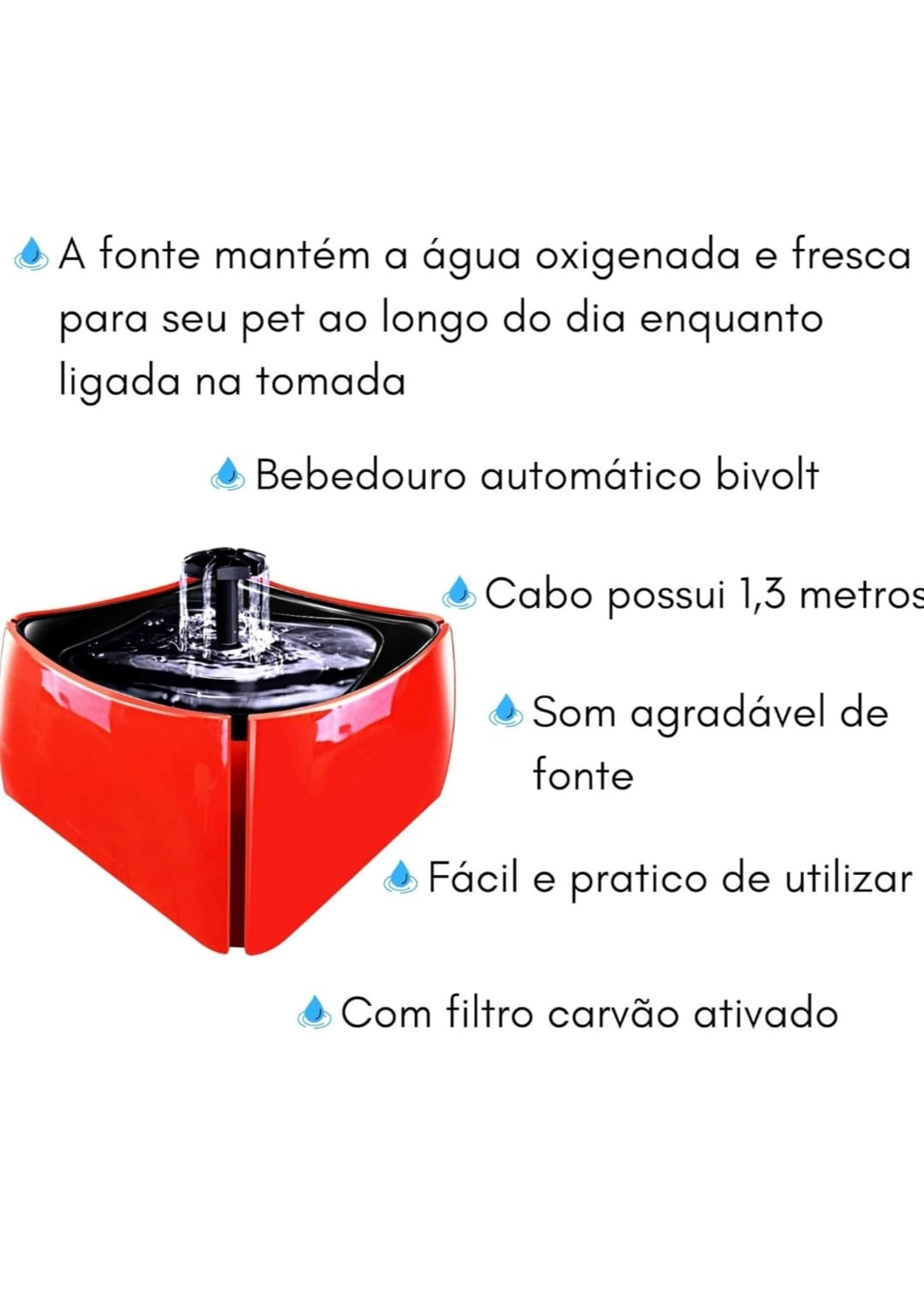 Fonte Automática De Agua Para Gatos