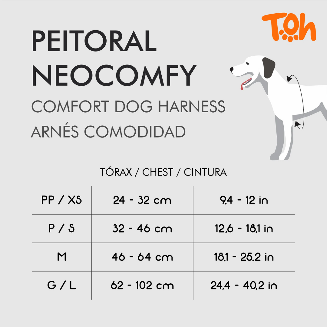 Peitoral Neocomfy e Guia Oliva M