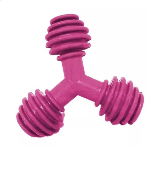 Mordedor Borracha Maciça Triangulo Cães