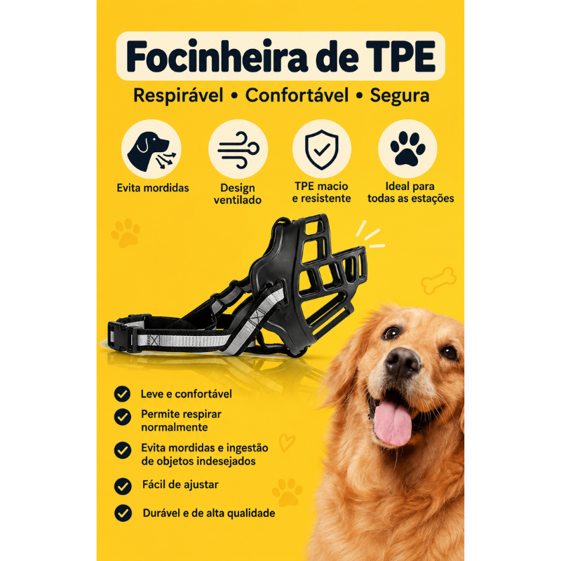 Focinheira Pet em TPE
