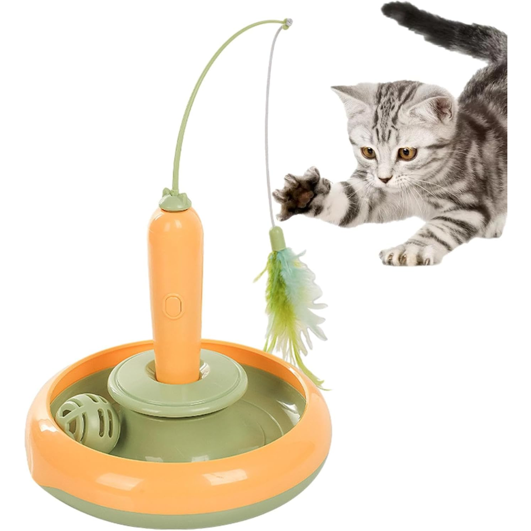 Brinquedo Automatico De Pena Para Gatos