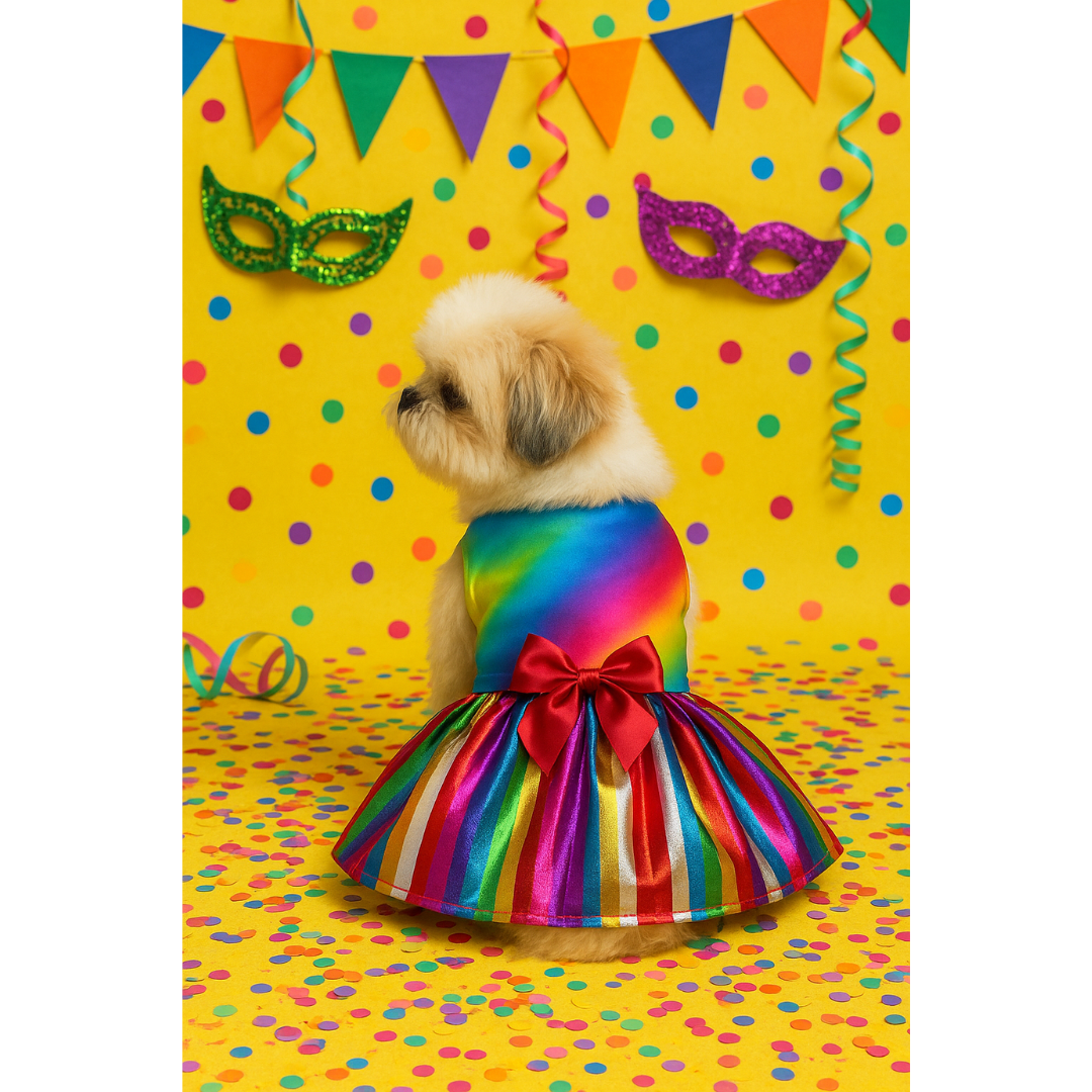 Vestido Carnaval Arco-Iris