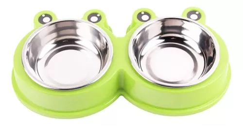 Comedouro Duplo Inox Pet
