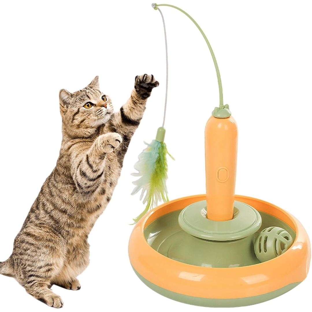 Brinquedo Automatico De Pena Para Gatos