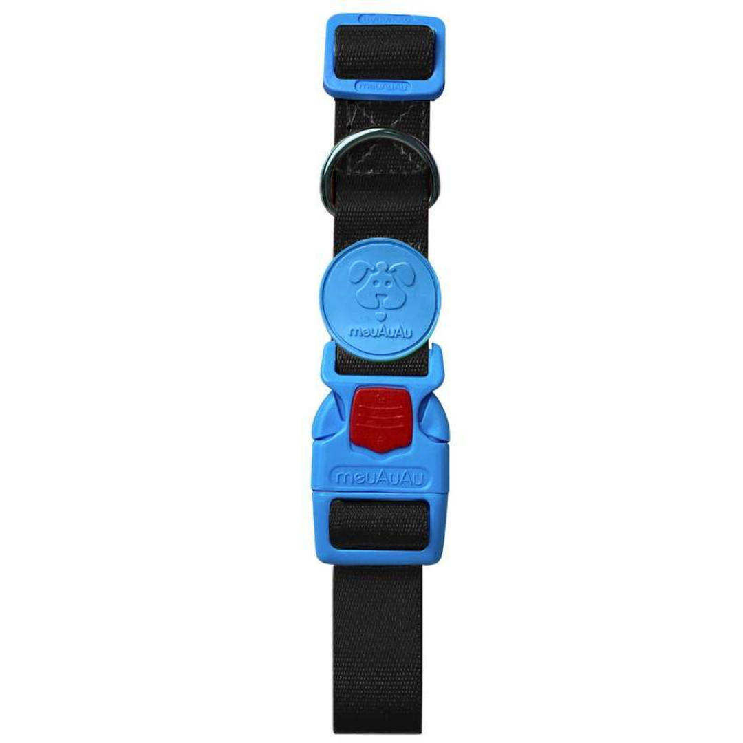COLEIRA MEUAUAU NEON AZUL