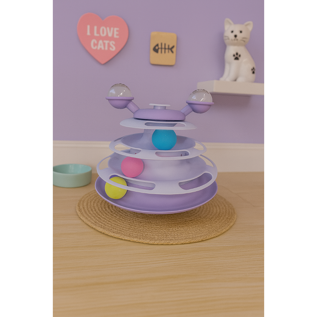 Torre Gatos Solta Petisco