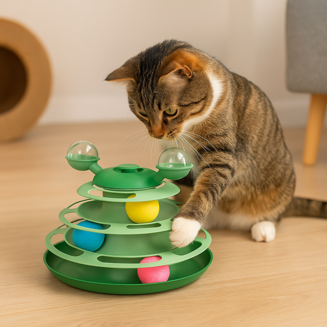 Torre Gatos Solta Petisco