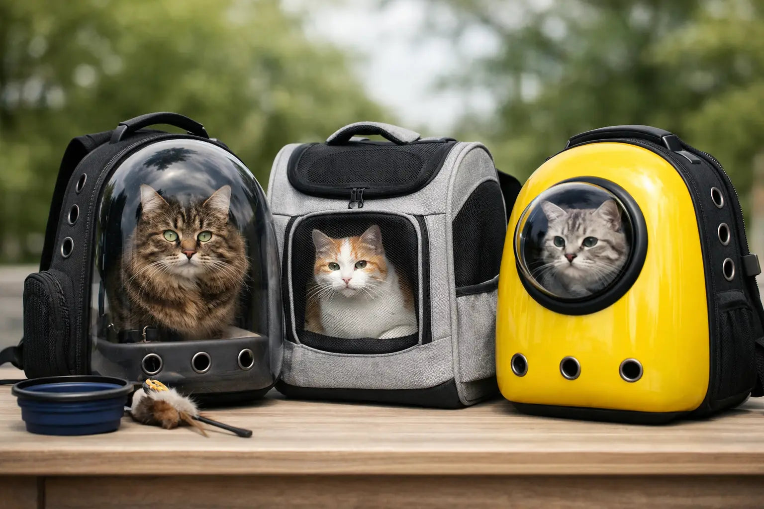 Como escolher mochila de transporte para gato