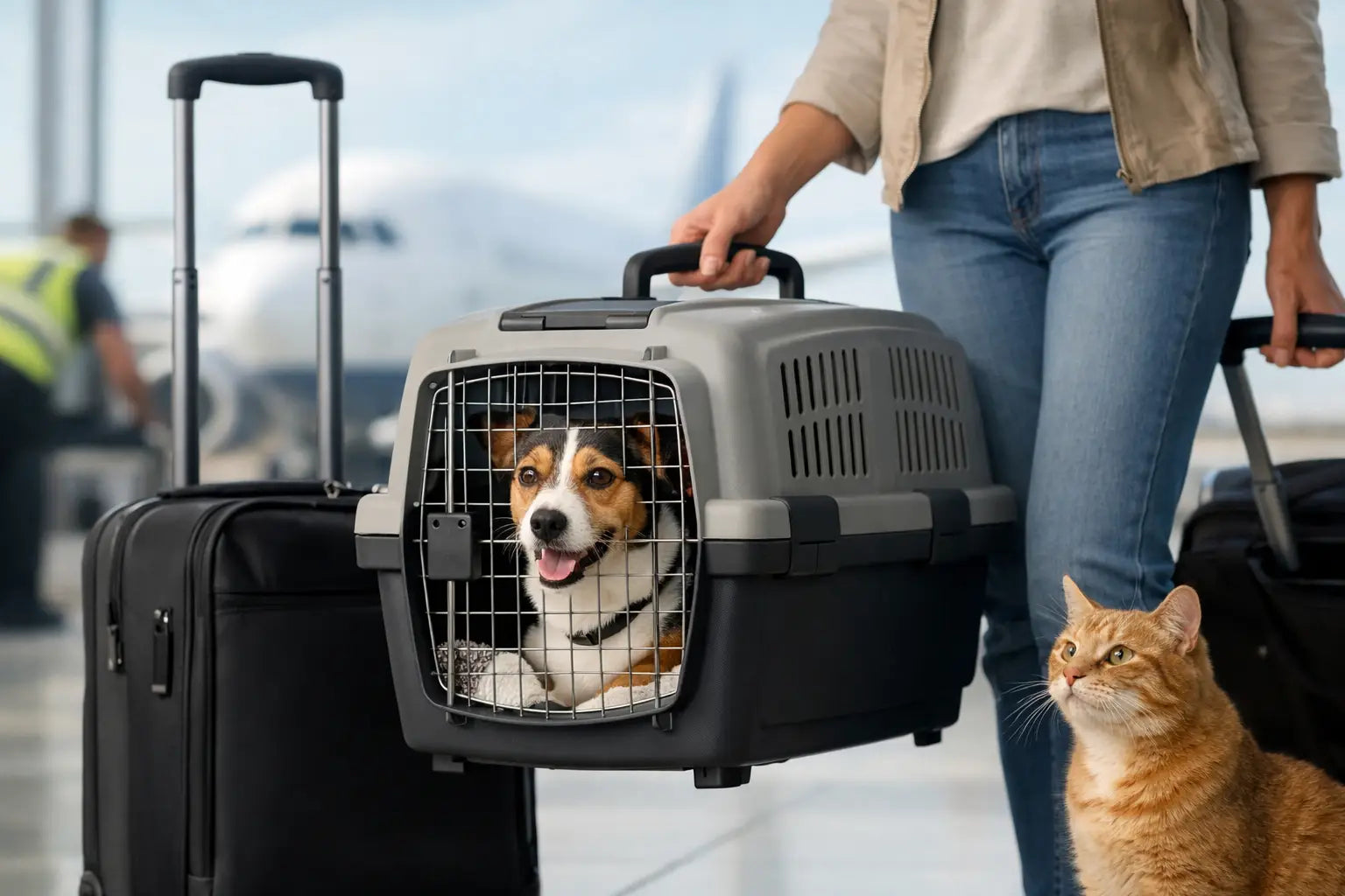 Guia de transporte aéreo pet para viajar seguro