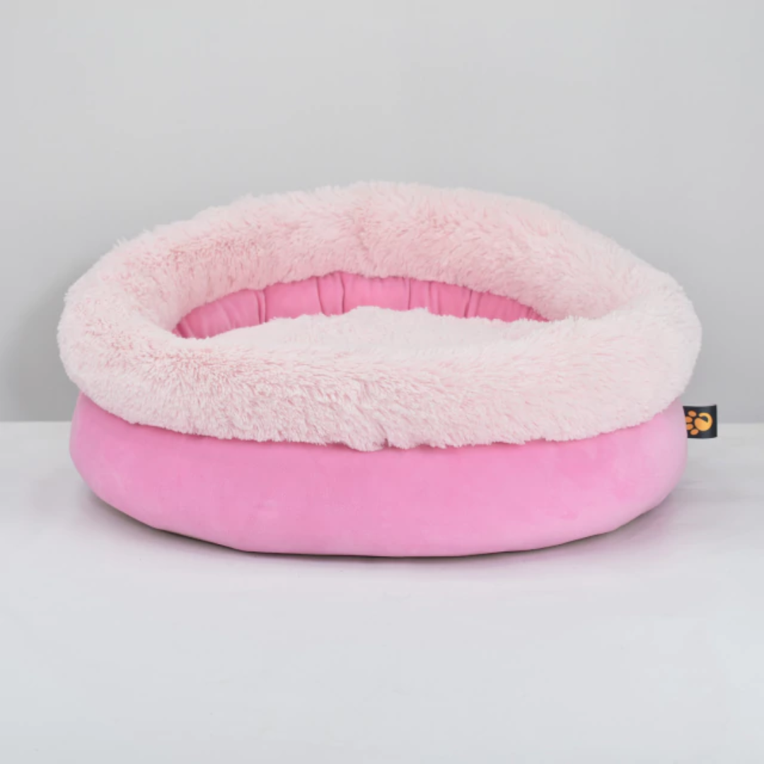 CAMA PET REDONDA BORDA PELUCIA