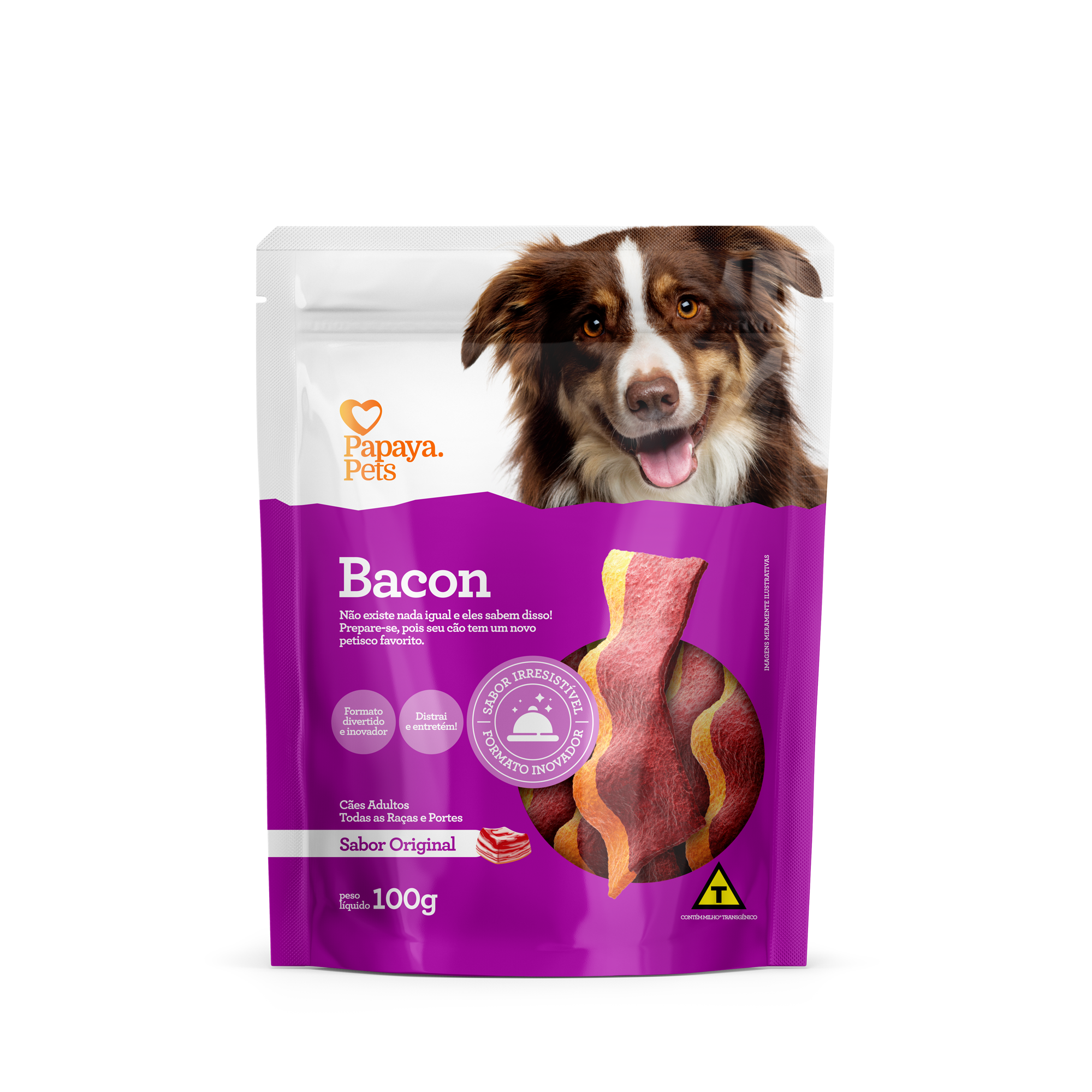 BACON - PAPAYA PETS - BACON ORIGINAL - 100G