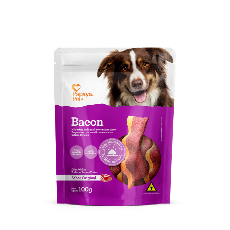 BACON - PAPAYA PETS - BACON ORIGINAL - 100G