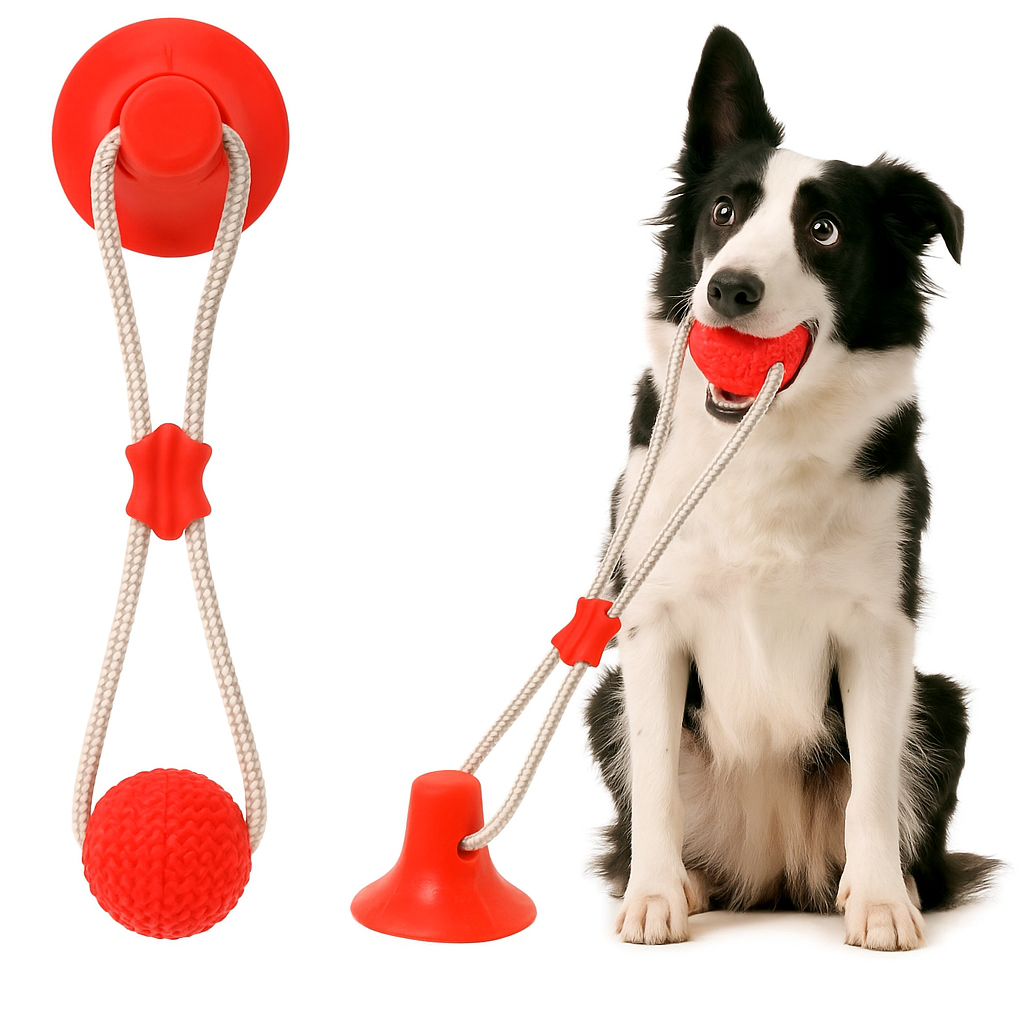 Brinquedo Puxador com Ventosa e Bola