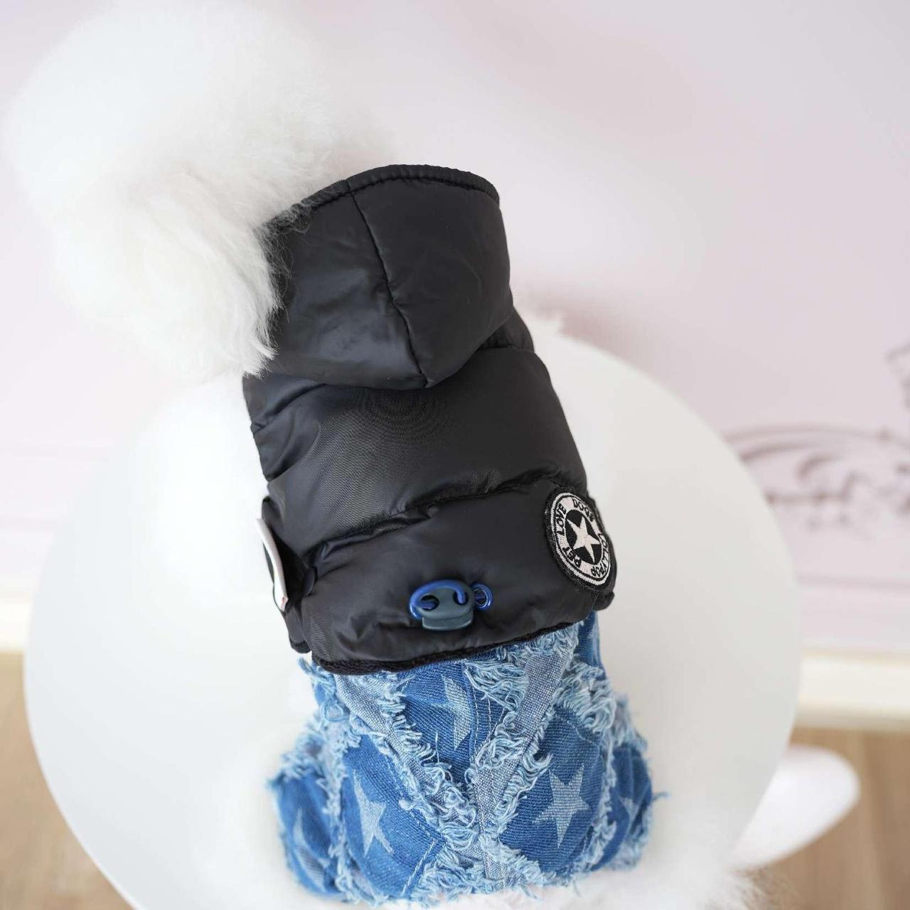 Colete Puffer Com Calça Jeans