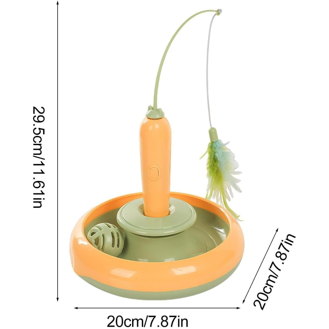 Brinquedo Automatico De Pena Para Gatos