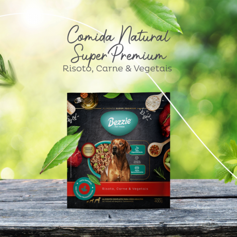 Bezzie Super Premium Risoto Carne e Vegetais 400g