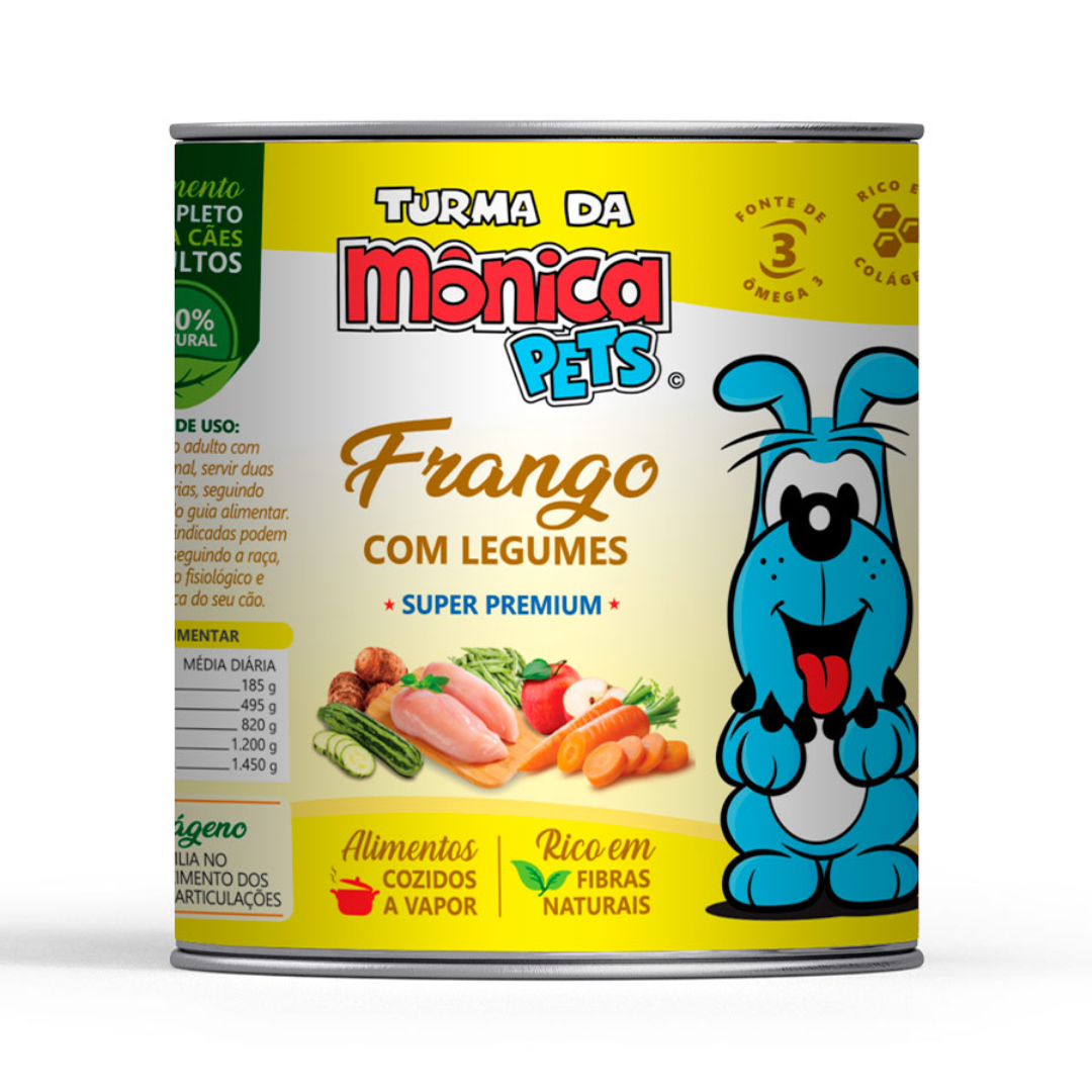 TURMA DA MONICA LATA FRANGO C/ LEGUMES 280GR