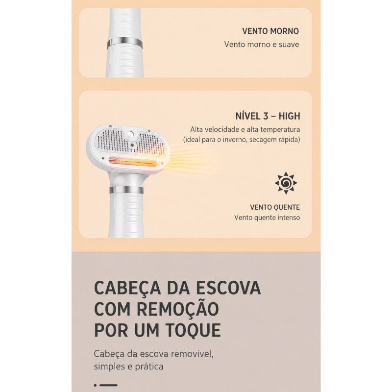 Secador de Pelos 6 em 1 Pet