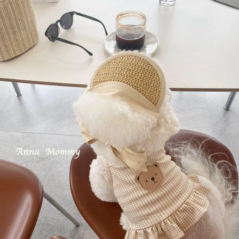 Viseira Croche Bege