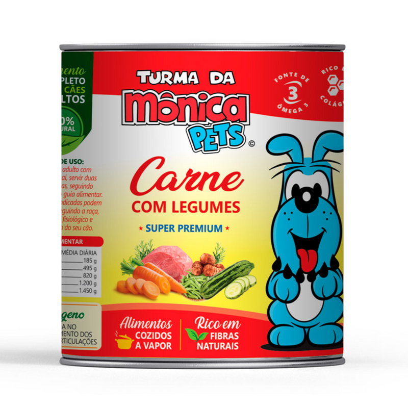 TURMA DA MONICA LATA CARNE C/ LEGUMES 280GR