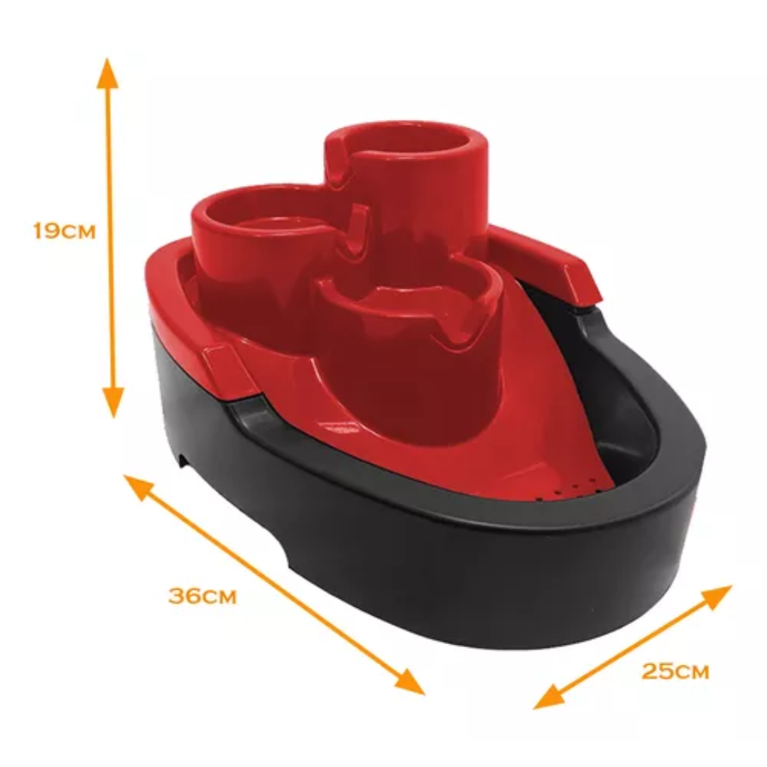Fonte Automática Gatos 2,5L - Vermelho