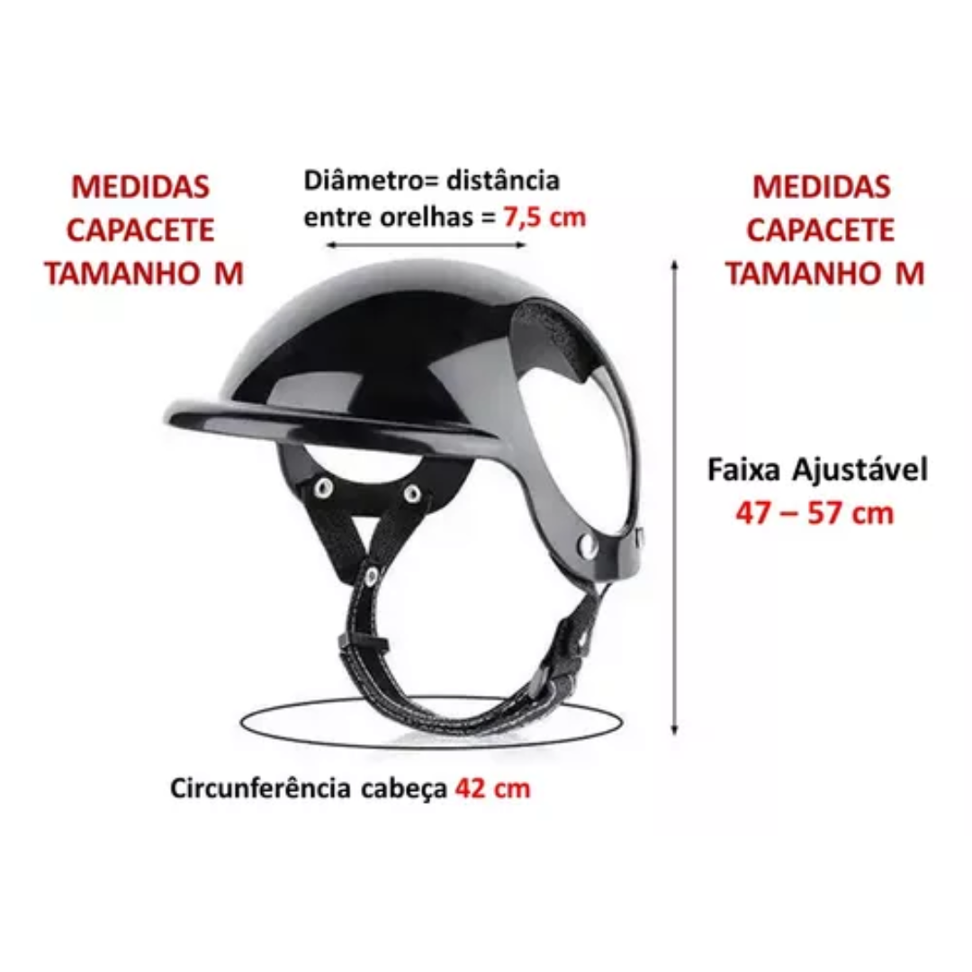 Capacete Motoqueiro Pet