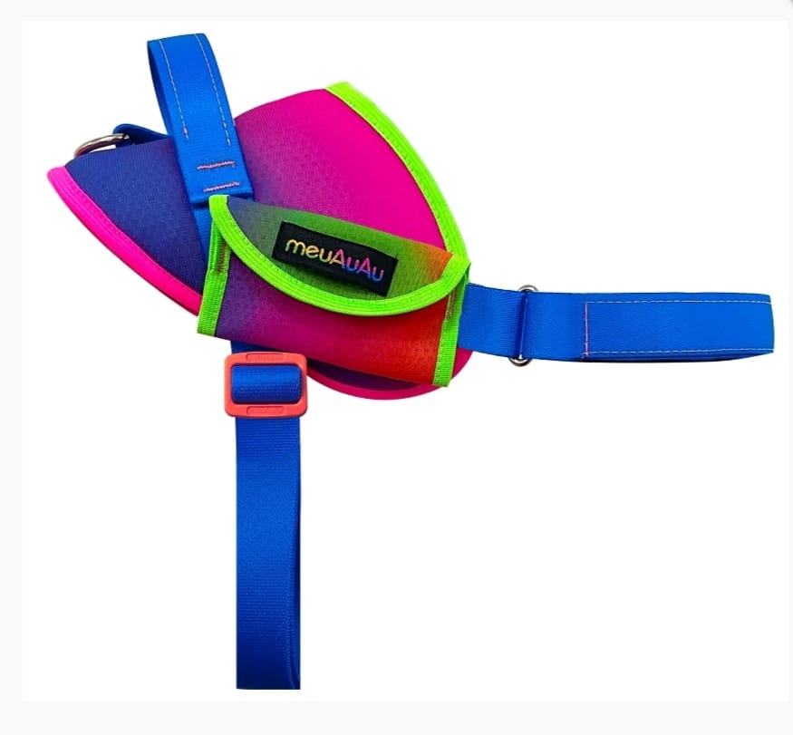 Peitoral New Safe Joy G - Rosa com Verde