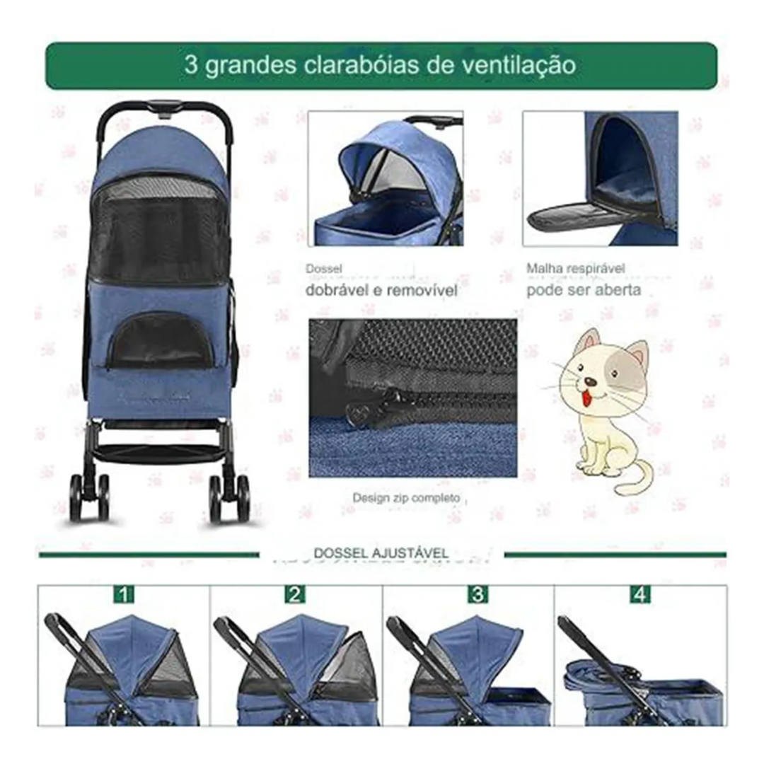 CARRINHO PET TIPO MOISES