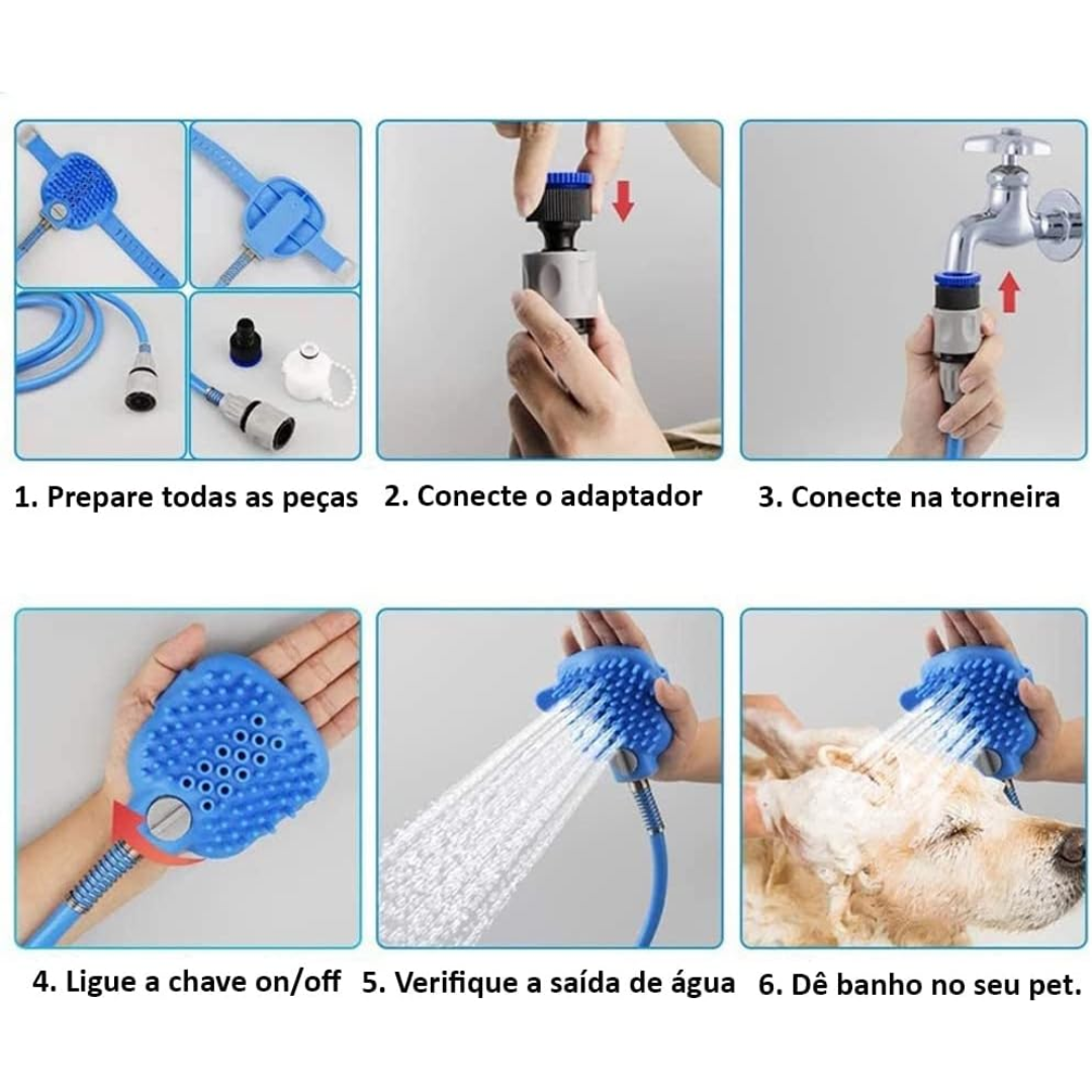 ESCOVA BANHO COM MANGUEIRA