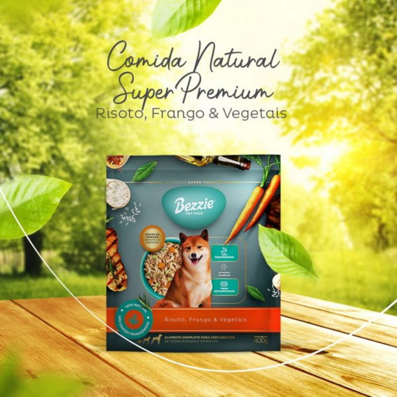 Bezzie Super Premium Risoto Frango e Vegetais 400g