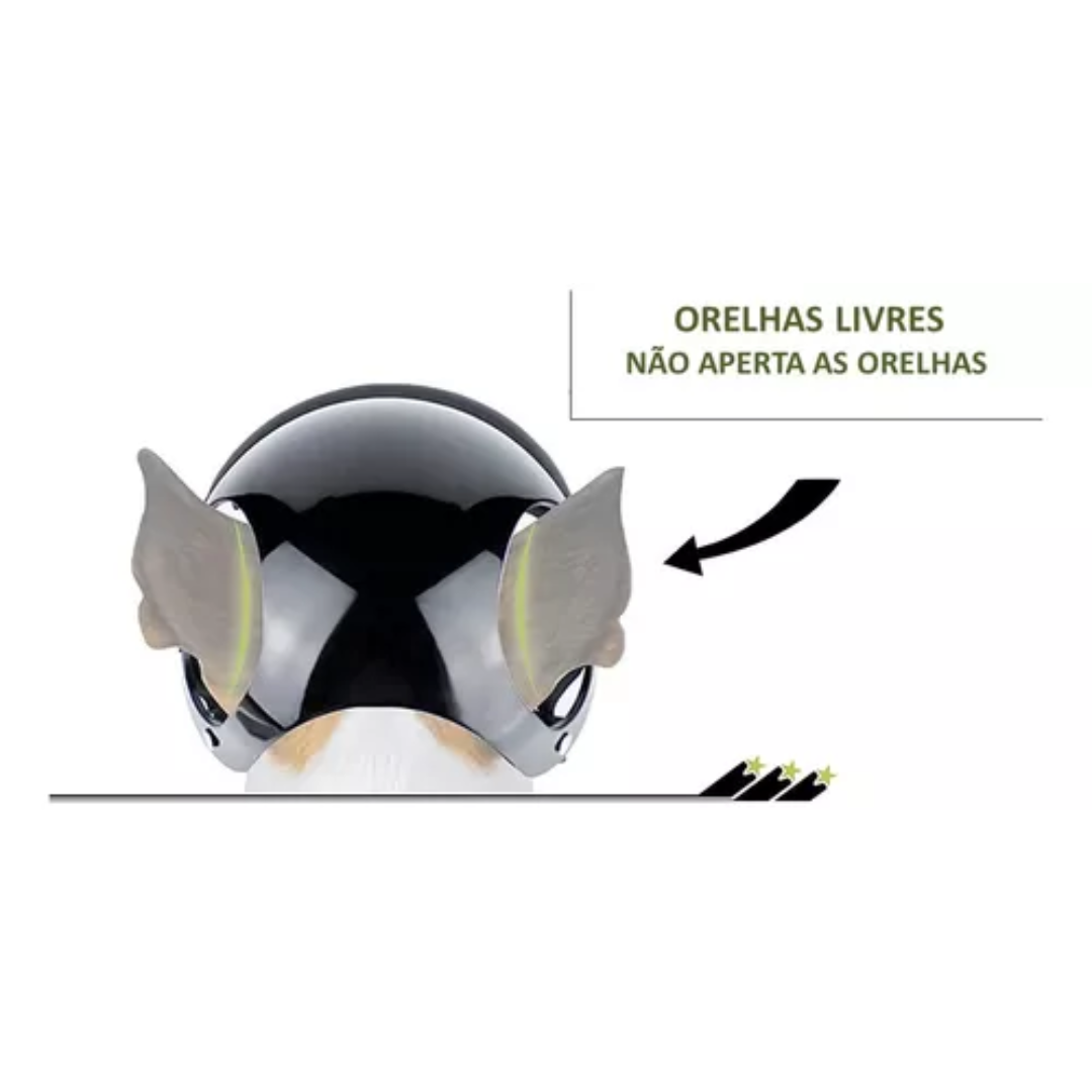 Capacete Motoqueiro Pet