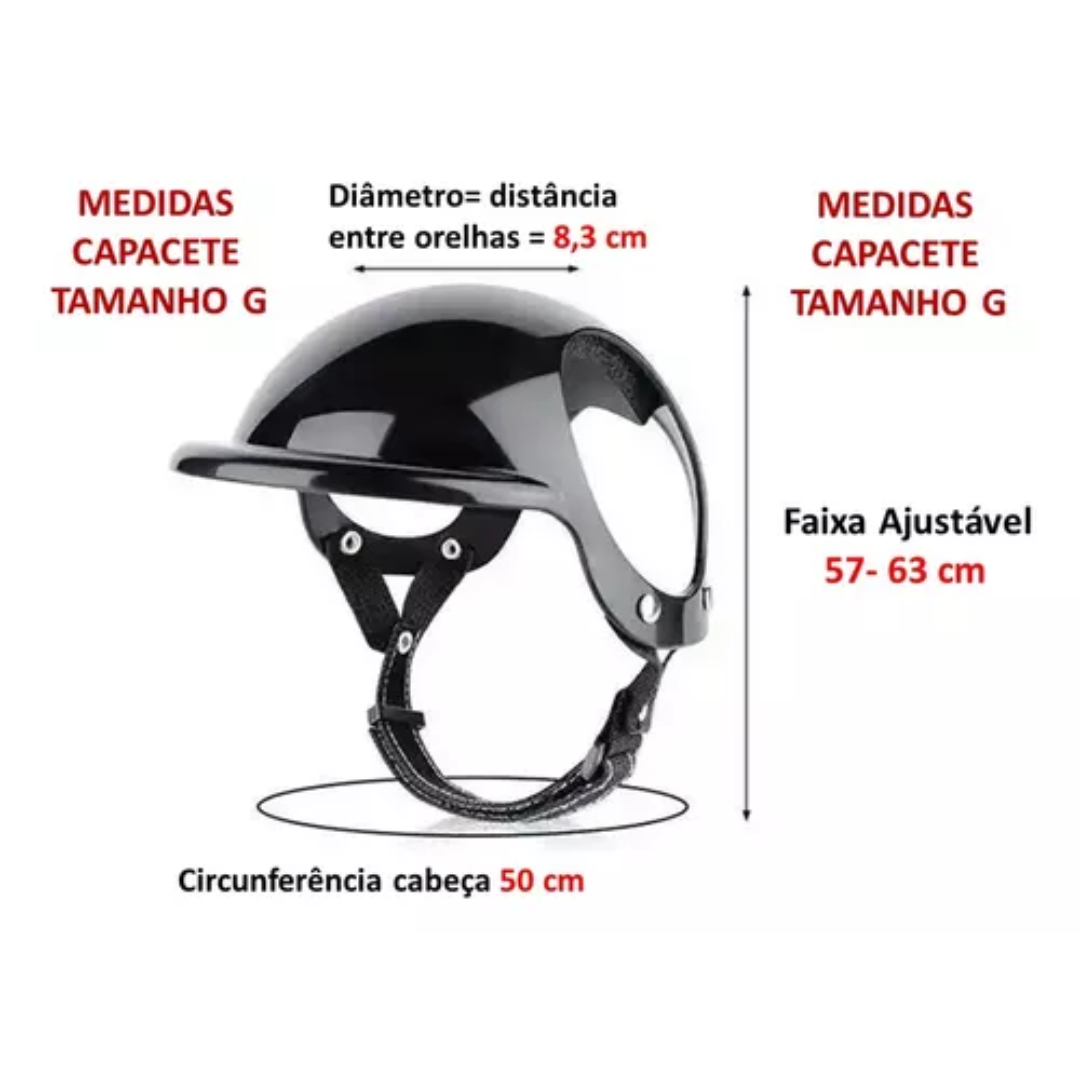 Capacete Motoqueiro Pet