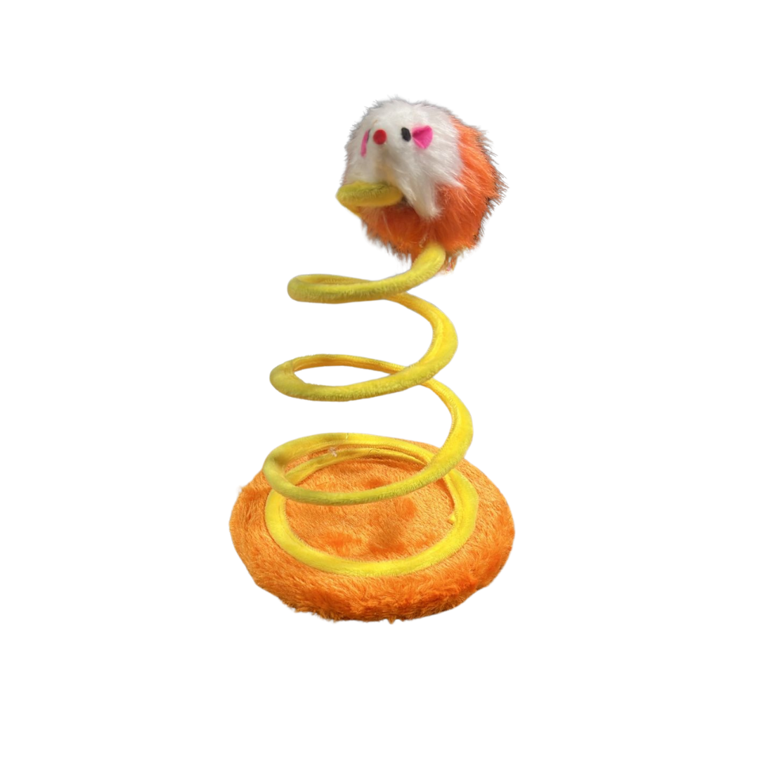 Arranhador com Mola e Rato