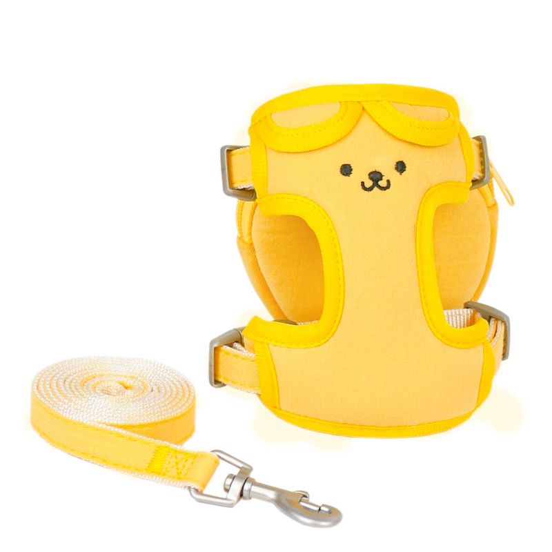 Peitoral Com Mochila Cachorrinho Amarela