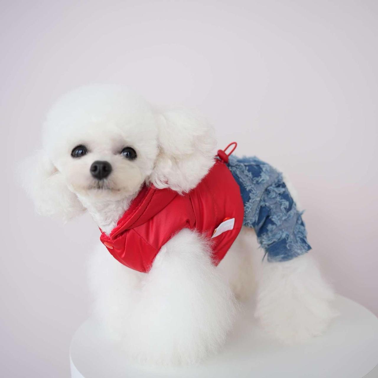 Colete Puffer Com Calça Jeans